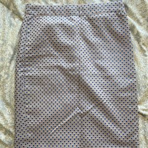 JCrew Polka Dot Pencil Skirt